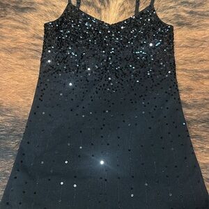 Black Sequin Dress